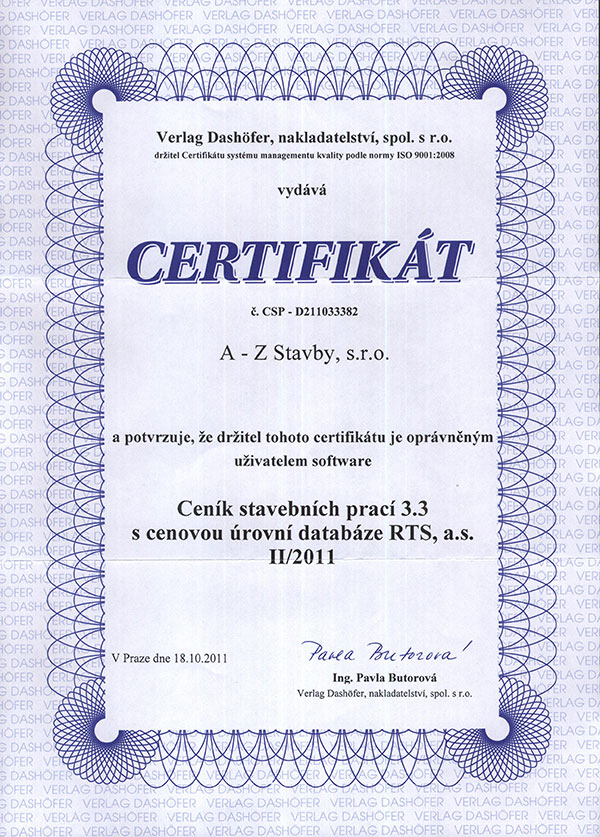 certifikát csp